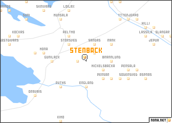 map of Stenbäck