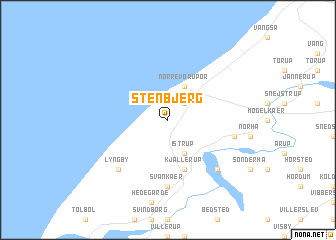 map of Stenbjerg