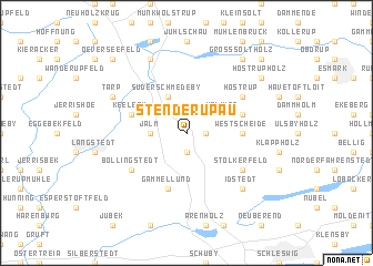 map of Stenderupau