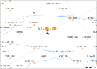 map of Stenderup