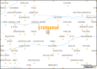 map of Stenderup