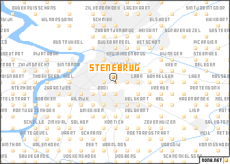 map of Stenebrug