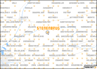 map of Stenenbrug