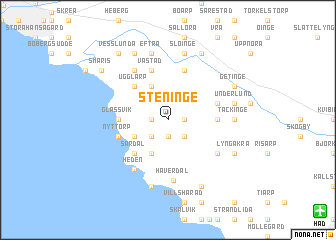 map of Steninge