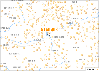 map of Stenjak