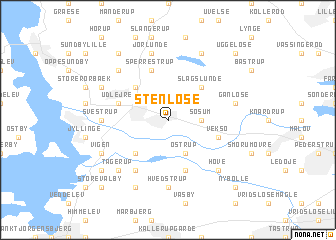 map of Stenløse