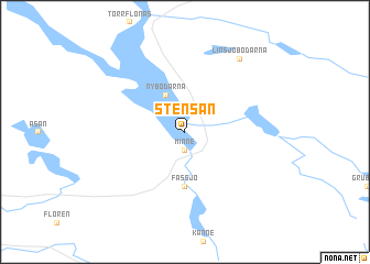 map of Stensån