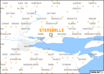 map of Stensballe