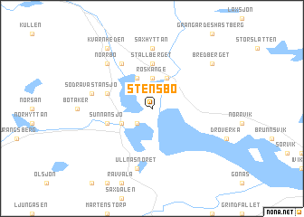 map of Stensbo