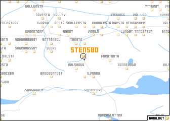 map of Stensbo