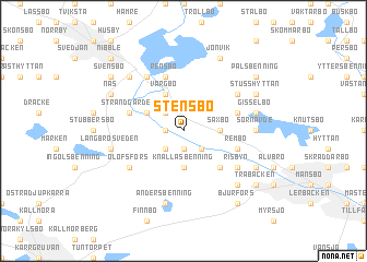 map of Stensbo