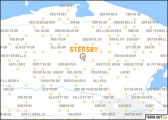 map of Stensby