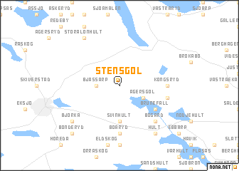 map of Stensgöl