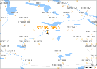 map of Stensjöryd