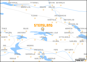 map of Stensland