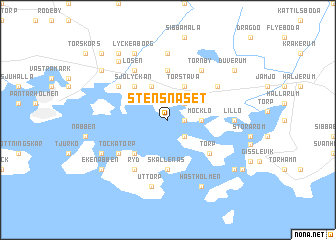 map of Stensnäset