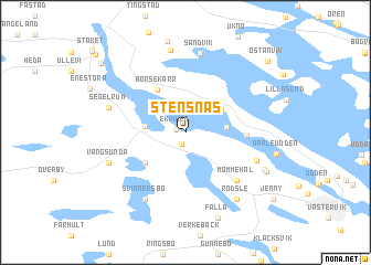 map of Stensnäs