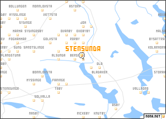 map of Stensunda