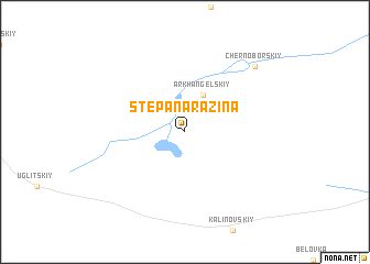 map of Stepana Razina