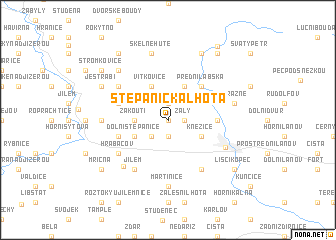 map of Štěpanická Lhota