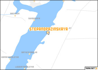 map of Stepano-Razinskaya