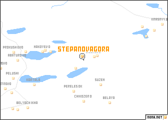 map of Stepanova Gora