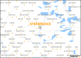 map of Štěpánovice