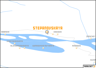 map of Stepanovskaya