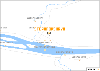 map of Stepanovskaya