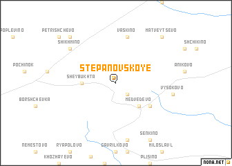 map of Stepanovskoye