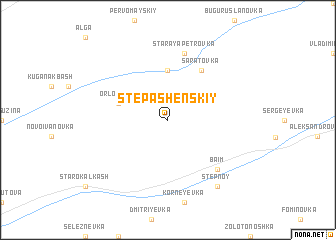map of Stepashenskiy