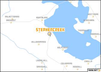 map of Stephen Creek