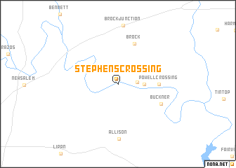 map of Stephens Crossing