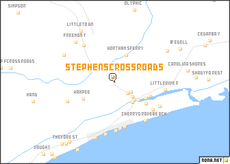 map of Stephens Crossroads