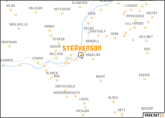 map of Stephenson