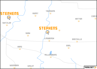 map of Stephens