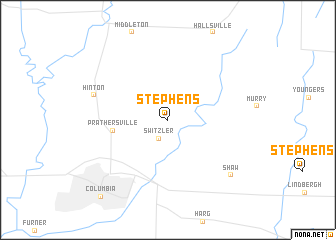 map of Stephens