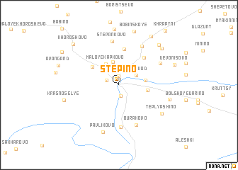 map of Stëpino