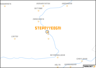 map of Stepnyye Ogni