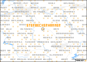 map of Sterbeckerhammer