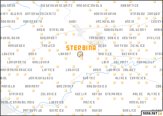 map of Štěrbina