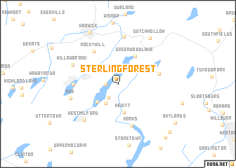 map of Sterling Forest