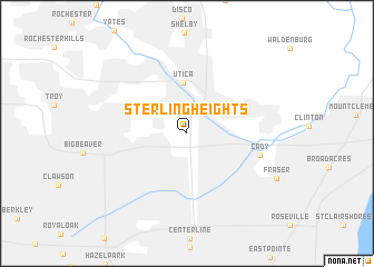 map of Sterling Heights