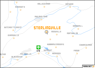 map of Sterlingville