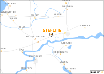 map of Sterling