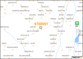 map of Šterusy