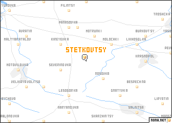 map of Stetkovtsy