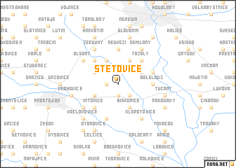 map of Štětovice