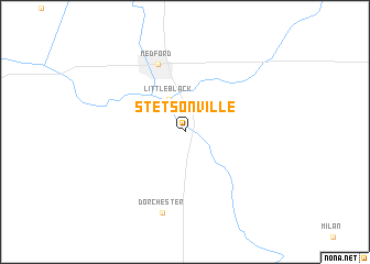 map of Stetsonville