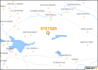 map of Stetson